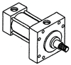 Head Square Block Flange (MF5)