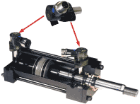 Cylinder with In-Port Mounted Inductive Proximity Switches